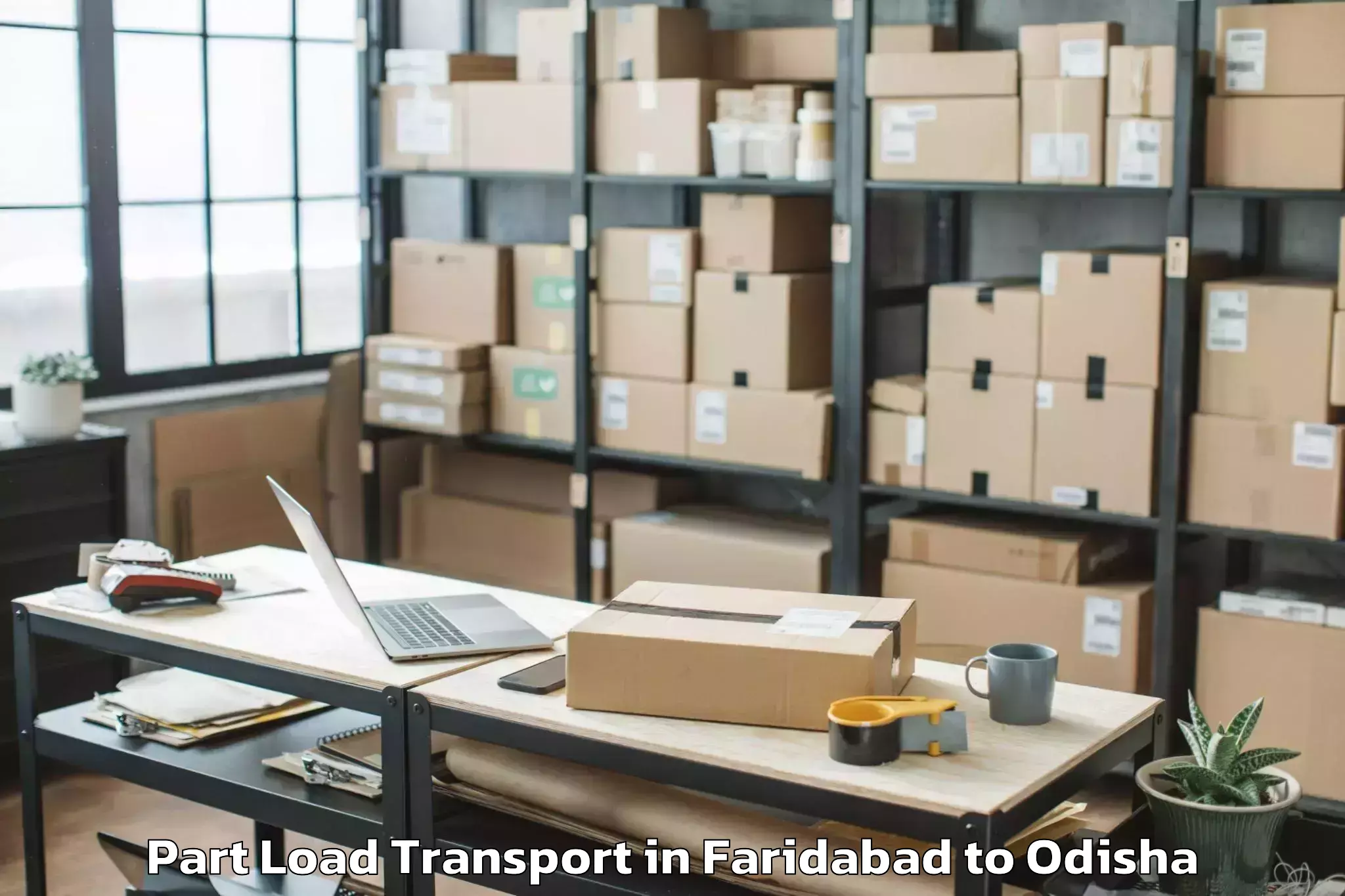 Faridabad to Athagarh Part Load Transport